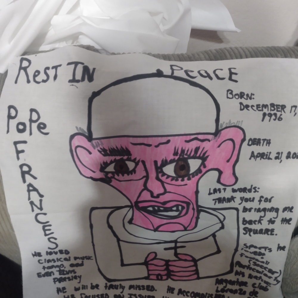 Rest In Peace Pope Frances Art Poster
